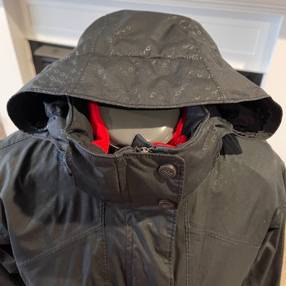 Columbia Black/Red 3-in-1 Coat Jacket Omni-Tech Waterproof Interchange Small SKI - Picture 11 of 12